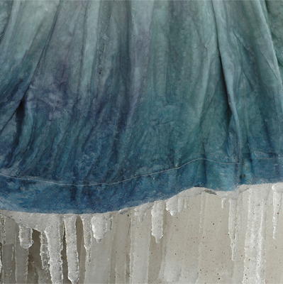 Icicle Detail - The icicles hanging from the hem are a reminder of the thin separation between us and the landscape.